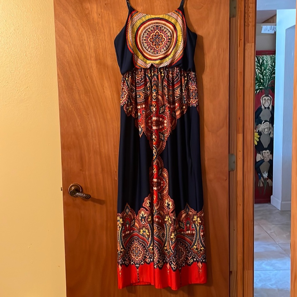 🎉3 for $30.🎉 Cute Bailey Blue maxi sundress, great colors (Mlb)